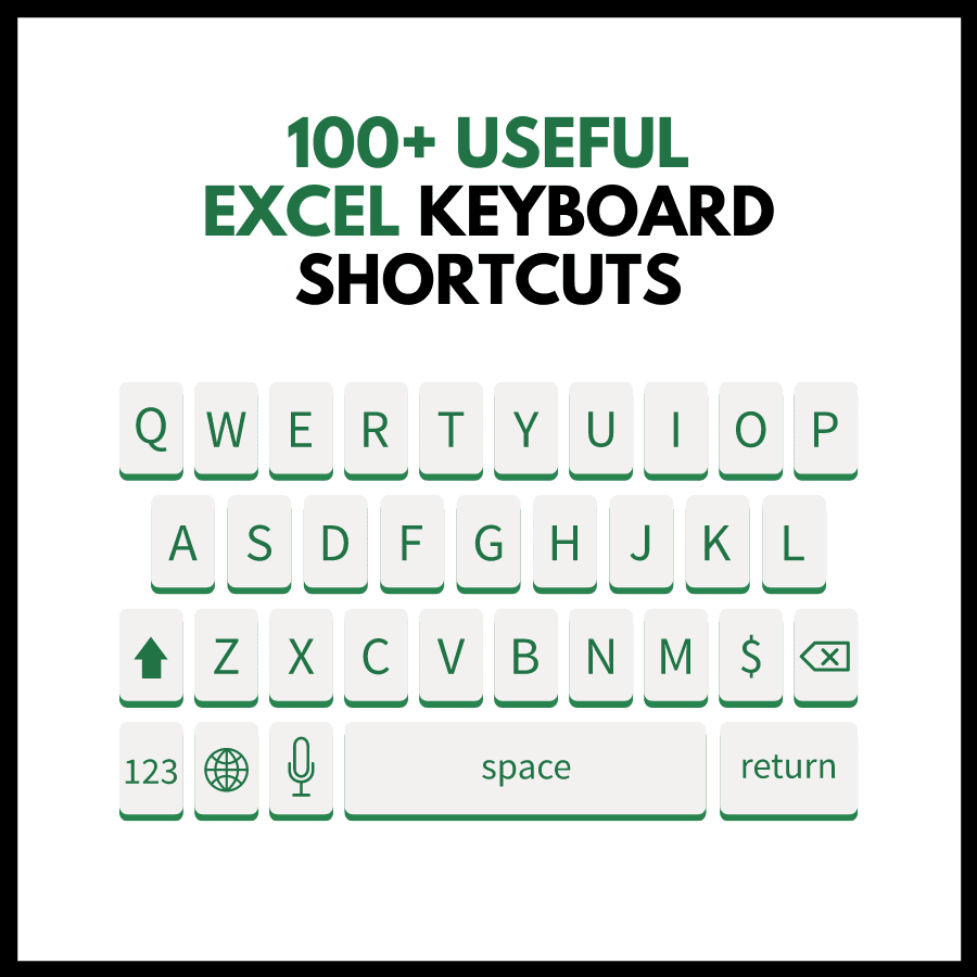 100 Essential Excel Keyboard Shortcuts to Boost Your Productivity