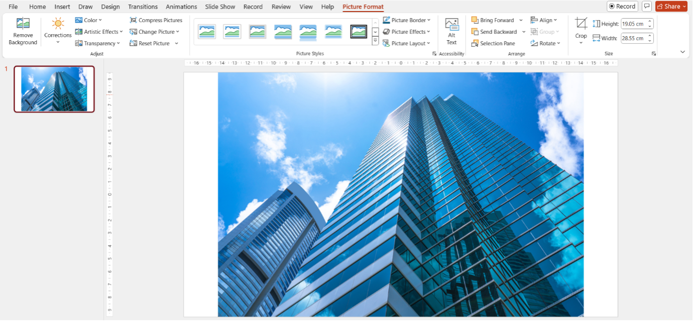 Stock Images in PowerPoint - how to enhance the slide design? - skillfine