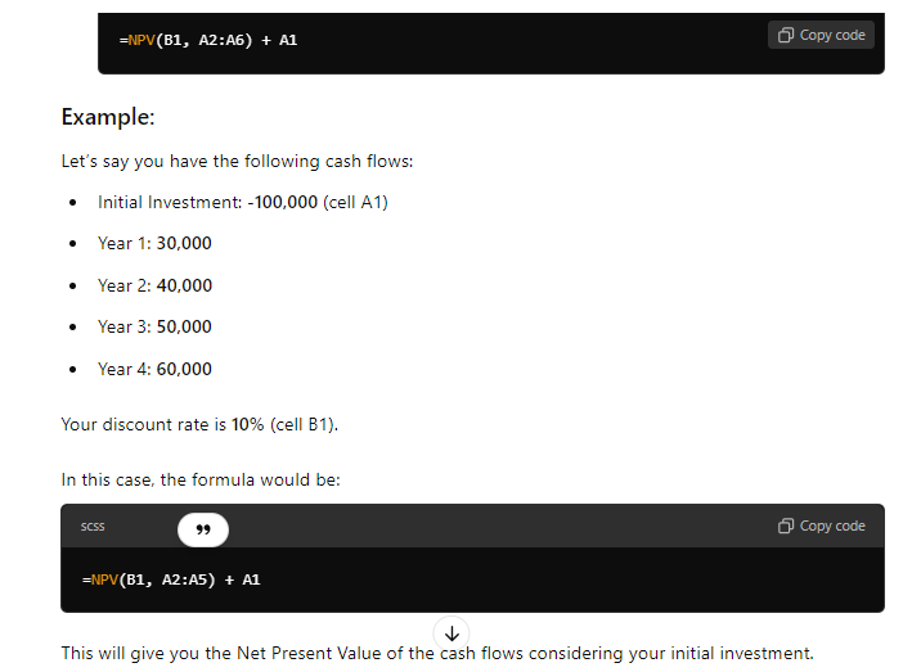 financial analysis with ChatGPT